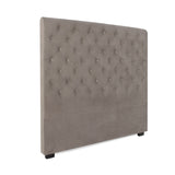 INTENSE DECO Tête de lit capitonnée Constance 140cm Velours Taupe