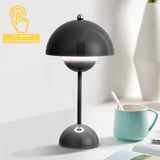 Starnearby Lampe de Table LED Pot de Fleurs, Lampe de Chevet Rechargeable Sans Fil, Lampes Champignon Tactile Dimmable avec 3 Modes de Luminosité, Lampes de Bureau Décorative Rétro