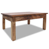 vidaXL Table Basse Bois de Récupération Massif 98x73x45 cm Table d'Appoint