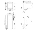 SMEG Réfrigérateur congélateur haut FAB 30 L CR 5