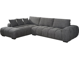 Habitat et Jardin Canapé d'angle Tissu Monceau - 3 Places - Gris