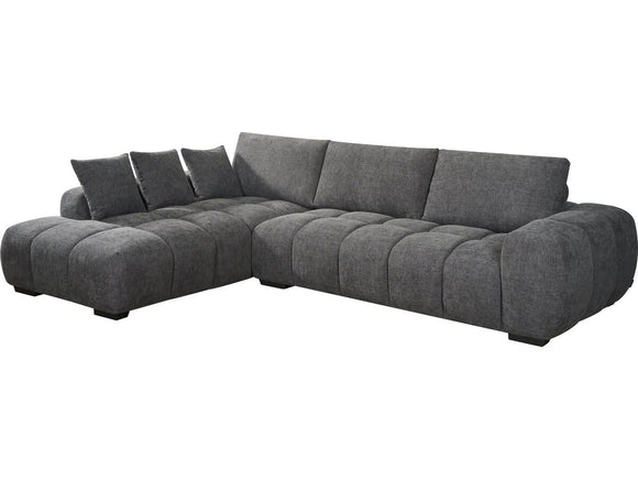 Habitat et Jardin Canapé d'angle Tissu Monceau - 3 Places - Gris