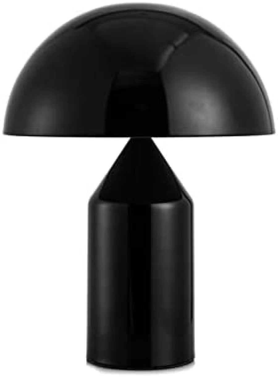 Volu Lampe De Table Tactile Bouton De Chevet, pour Chambre Salon Étude Lumière Moderne Abat-Jour en Métal De Luxe en Forme De Champignon Lampe Créative,Noir,30 * 30 * 41 Cm,incomparable123