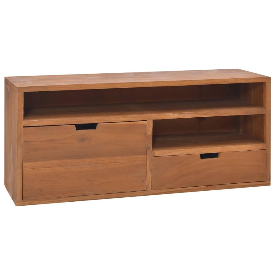 vidaXL Meuble TV en Bois Massif de Teck 90 x 30 x 40 cm