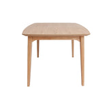 Miliboo Table Extensible rallonges intégrées rectangulaire en Bois Clair L180-230 cm Fifties