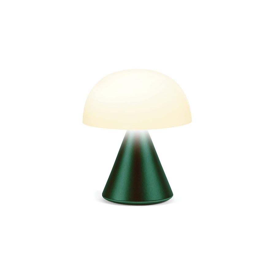 LEXON MINA Mini Lampe Champignon sans fil rechargeable, lampe LED à poser ou de chevet, à variateur d LEXON MINA Mini Lampe Champignon sans fil rechargeable, lampe LED à poser ou de chevet, à variateur d'intensité, jusqu'à 12h d'autonomie - Vert Sombre