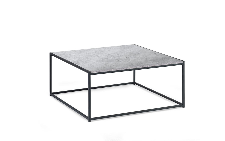 Julian Bowen Table basse carrée Staten, effet béton/noir Julian Bowen Table basse carrée Staten, effet béton/noir