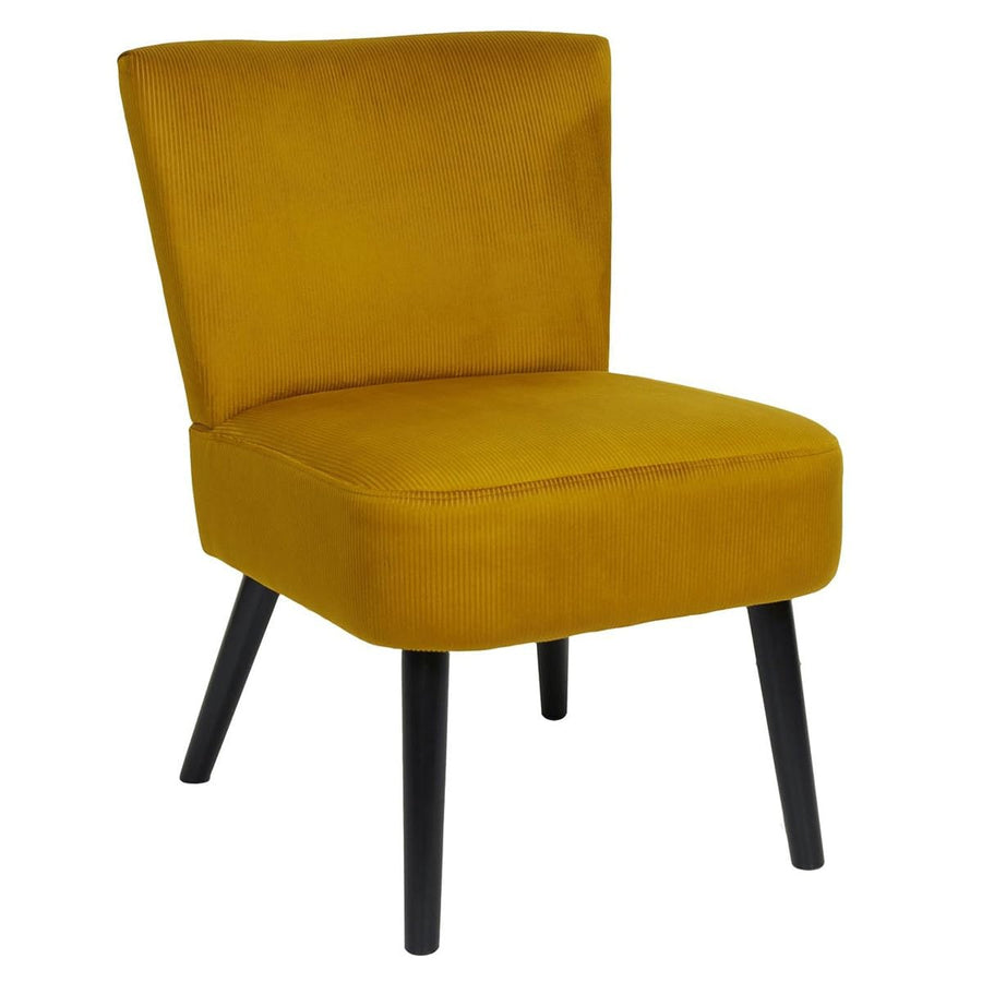 AltoBuy KONAE - Fauteuil Crapaud en Velours Côtelé Ocre AltoBuy KONAE - Fauteuil Crapaud en Velours Côtelé Ocre