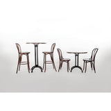 Bolero Cf139 Bois Bistro côté Chaise, Noyer (lot de 2)