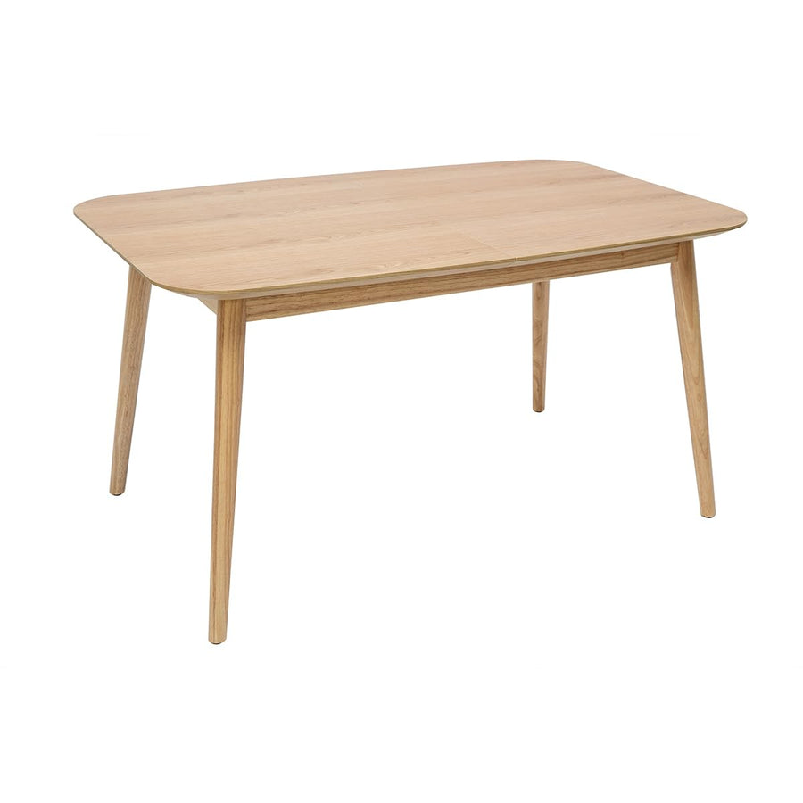 Miliboo Table Extensible rallonges intégrées rectangulaire en Bois Clair chêne L140-170 cm ANK