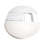 Table laque ronde avec allonge - diamtre 120 cm