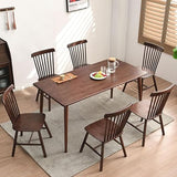 Chaise de Salle à Manger, Ensemble de 2 chaises de Salle à Manger en Bois If avec Dossier à barreaux, chaises de Cuisine, chaises d'appoint Portables, Ensemble de chaises de Salle à Manger Modern