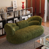 MPLFHSYOS Canapé Surdimensionné sans Ossature for Salon, Canapé sans Ossature avec Assise Profonde, Mousse À Mémoire De Forme Haute Densité, Aucun Assemblage Requis, Chenille(A,180CM)