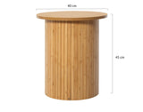 Bestmobilier - Kofu - Bout de canapé - Bambou - 40x45 cm, Bois