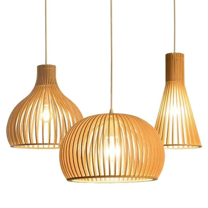 Suspension en bois créative Journal simplifié Abat-jour Plafonnier Lustre Plafonnier Luminaire Suspendu Pour Salle À Manger, Salon, Chambre, Modèle 2 Suspension en bois créative Journal simplifié Abat-jour Plafonnier Lustre Plafonnier Luminaire Suspendu Pour Salle À Manger, Salon, Chambre, Modèle 2