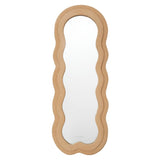 Flamingueo Miroir Mural - Miroir sur Pied, Miroir Asymétrique, Grand Miroir, Miroir Chambre, Miroir Vague, Miroir Mural Asymétrique, Miroir Irregulier