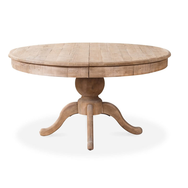 INTENSE DECO Table Ronde Extensible en Bois Massif SIDONIE Bois Naturel