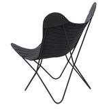 Tresice france Fauteuil Butterfly en Cuir Noir