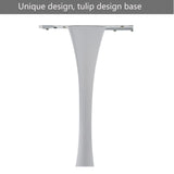 HJhomeheart Table à Manger Ronde Moderne - Pour Cuisine, Salle à Manger et Bureau - Blanche, Diamètre 110 * 75(H) CM