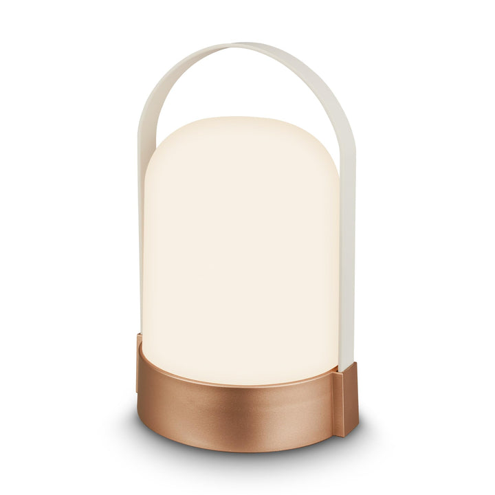 BRILONER - Lampe de table sans fil, variateur à 3 niveaux, fonction mémoire, ip44, câble de charge usb-c, salon à poser, lampe chevet, 14.5 x 13.5 x 24 cm, bronze métallique blanc BRILONER - Lampe de table sans fil, variateur à 3 niveaux, fonction mémoire, ip44, câble de charge usb-c, salon à poser, lampe chevet, 14.5 x 13.5 x 24 cm, bronze métallique blanc