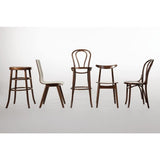 Bolero Cf139 Bois Bistro côté Chaise, Noyer (lot de 2)