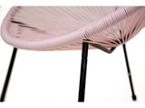Lot de 2 fauteuils de Jardin Ania - Rose