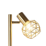 QAZQA mesh - Lampadaire - 3 lumière - H 150 cm - Doré - Moderne, Design - éclairage intérieur - Salon I Chambre