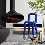 Chaise longue nordique moderne rouge pour une seule personne, design minimaliste créatif pour la maison, les loisirs, la salle à manger