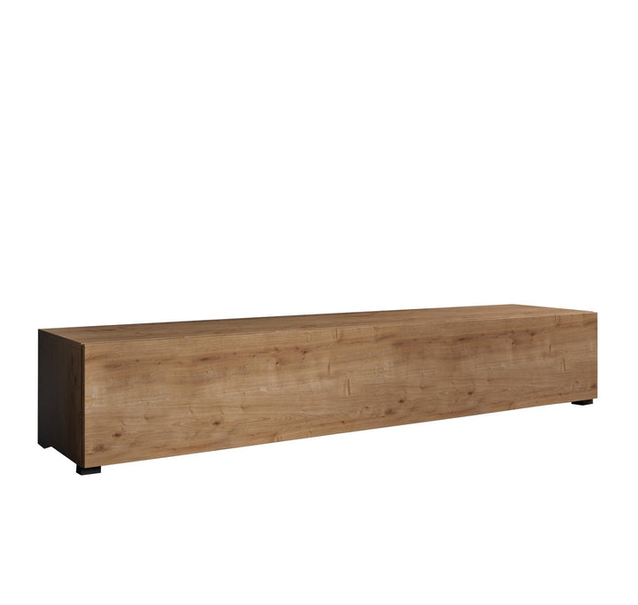 MB Muebles Bonitos, Meuble TV avec Pieds Aitana M2 pour Salon Moderne, Meuble Modulaire, Porte en PVC Mat, Structure en Mélamine Mate, Couleur Chêne, 180x32x40 cm MB Muebles Bonitos, Meuble TV avec Pieds Aitana M2 pour Salon Moderne, Meuble Modulaire, Porte en PVC Mat, Structure en Mélamine Mate, Couleur Chêne, 180x32x40 cm