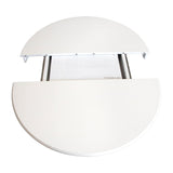 Table laque ronde avec allonge - diamtre 120 cm