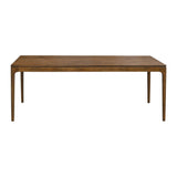 sweeek - Table à Manger rectangulaire Noyer Bois d'hévéa et placage frêne 8 Places Elena