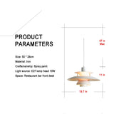 Lustre Minimaliste Moderne, Style Nordique, Suspension Danoise PH5 avec Abat-Jour Imitation OVNI, Luminaires Suspendus Au Plafond pour Chambre à Coucher Salon Salle à Manger Cuisine(50cm,White 2)