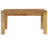 vidaXL Table Basse 80x80x40 cm Meuble Table de Séjour Bois de Manguier Massif