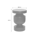 sweeek - Table d'appoint. Bout de canapé. Table de Chevet en métal Coloris Kaki. Alma. Ø30.5 x H 46.5cm