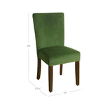 Kinfine K6805-b228 en Velours Parson Chaise de Salle à Manger