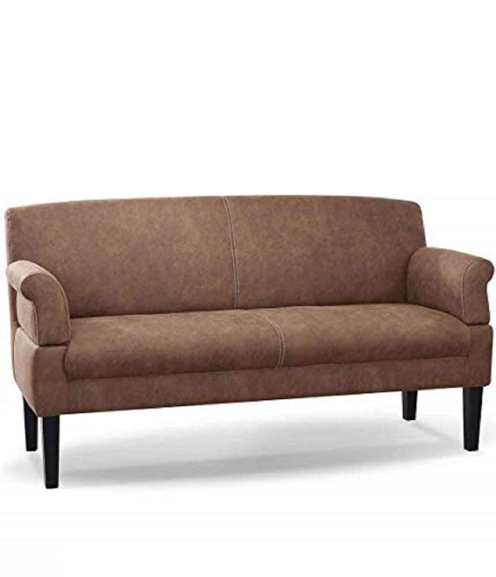 CAVADORE Canapé de Cuisine Malm 3 Places en Simili Cuir avec accoudoirs réglables, Noyau à Ressorts et Coutures contrastées Modernes 182 x 97 x 78 cm, Microfibre Marron Clair CAVADORE Canapé de Cuisine Malm 3 Places en Simili Cuir avec accoudoirs réglables, Noyau à Ressorts et Coutures contrastées Modernes 182 x 97 x 78 cm, Microfibre Marron Clair