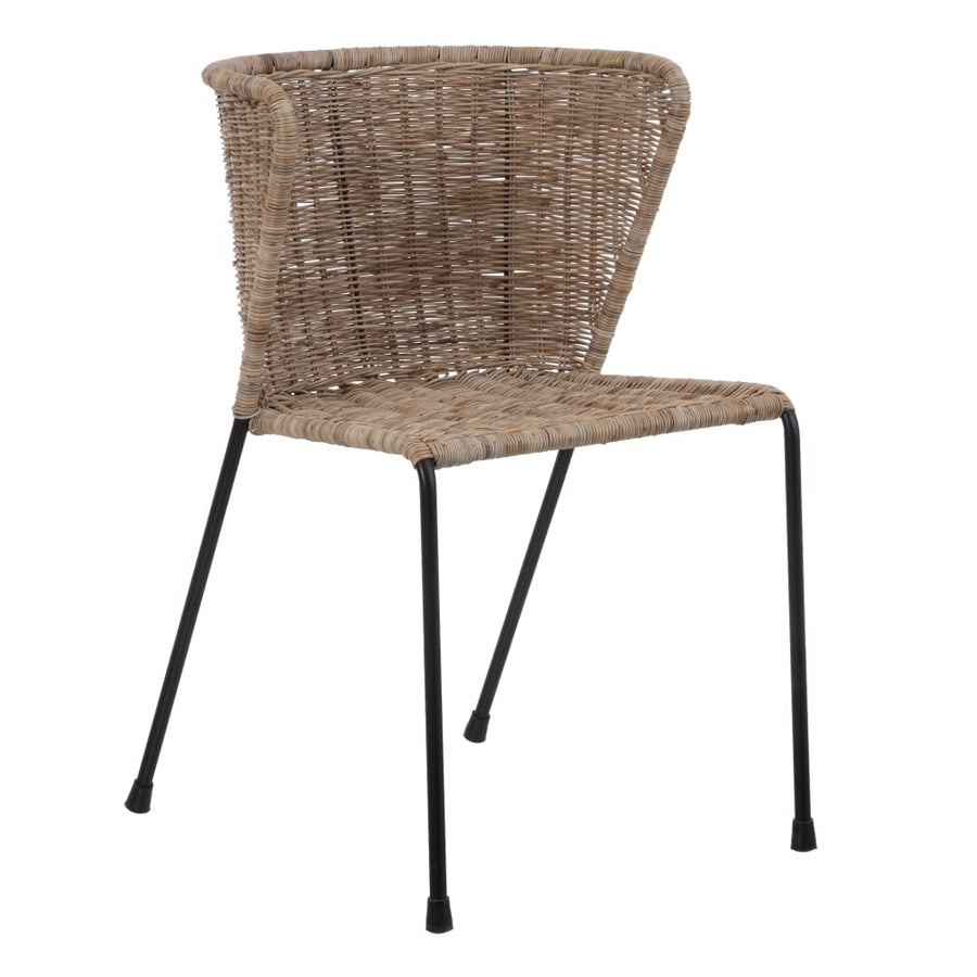 LOLAhome Chaise de Salle à Manger, Fer, 50 x 54 x 77 cm LOLAhome Chaise de Salle à Manger, Fer, 50 x 54 x 77 cm