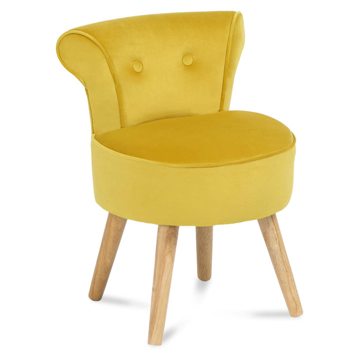 IDMarket - Fauteuil Crapaud en Velours Jaune IDMarket - Fauteuil Crapaud en Velours Jaune