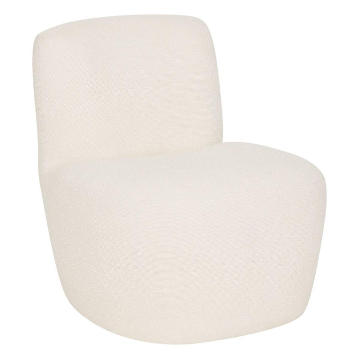 Atmosphera - Fauteuil Leone Blanc - Tissu Bouclé, Design Courbé, L 64 x P 71 x H 68 cm - pour Salon, Bureau, Chambre Atmosphera - Fauteuil Leone Blanc - Tissu Bouclé, Design Courbé, L 64 x P 71 x H 68 cm - pour Salon, Bureau, Chambre