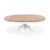 INTENSE DECO SIDONIE - Table Ronde Extensible en Bois 140x190 Blanc