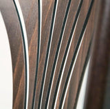 METRO Professional Chaises Lyra, Style Bistrot en Bois de Hêtre, Brun Noyer, Lot de 2, 80 x 44 x 49 cm