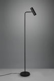 TRIO, Lampadaire, Marley 1xGU10, max.5,0 W Corps: Métal, noir mat L:23,0cm, H:151,0cm, P:39,0cm Interrupteur,IP20,Sans illuminant