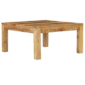 vidaXL Table Basse 80x80x40 cm Meuble Table de Séjour Bois de Manguier Massif