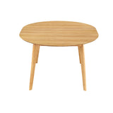 Miliboo Table à Manger Ronde Extensible Finition chêne L120-150 cm Leena