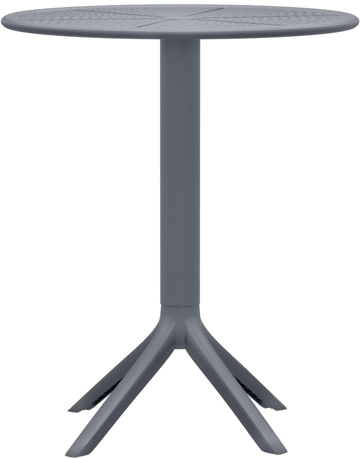 CLP Table Lacota Ø 60 cm I Table de Jardin résistante aux intempéries et aux UV I Table Ronde de Balcon en polypropylène Durable, Couleur:Anthracite CLP Table Lacota Ø 60 cm I Table de Jardin résistante aux intempéries et aux UV I Table Ronde de Balcon en polypropylène Durable, Couleur:Anthracite