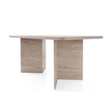 Calicosy – Table à Manger Rectangulaire L180 cm en Bois – Design Moderne avec 2 Pieds Pleins – L180 x P90 x H77 cm – Table Familiale 4 à 6 Personnes – Modèle Ava
