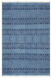 Tapis en coton imprimé à la main Motif géométrique bleu roi 0,5 cm d'épaisseur Fait à la main Utilisation intérieure ou extérieure Pour salon, chambre à coucher, salle à manger