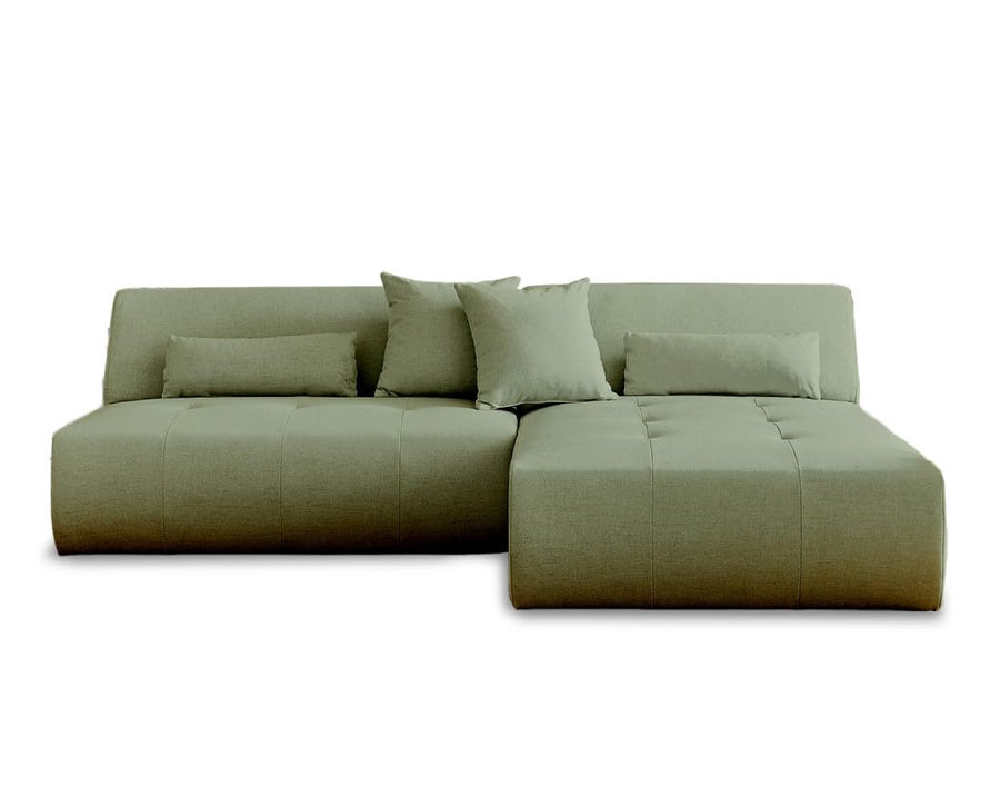 Lisa Design - Onyx - canapé modulable d Lisa Design - Onyx - canapé modulable d'angle réversible 4 Places - en Tissu - Vert Sauge