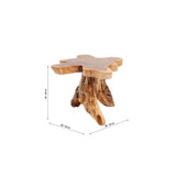 Kare Design Table d'appoint Tree, Bois Massif, Nature-Marron, Grand, Deco Intérieur, Decoration Chambre, Salon, Couloir, Maison, 40x50x50cm