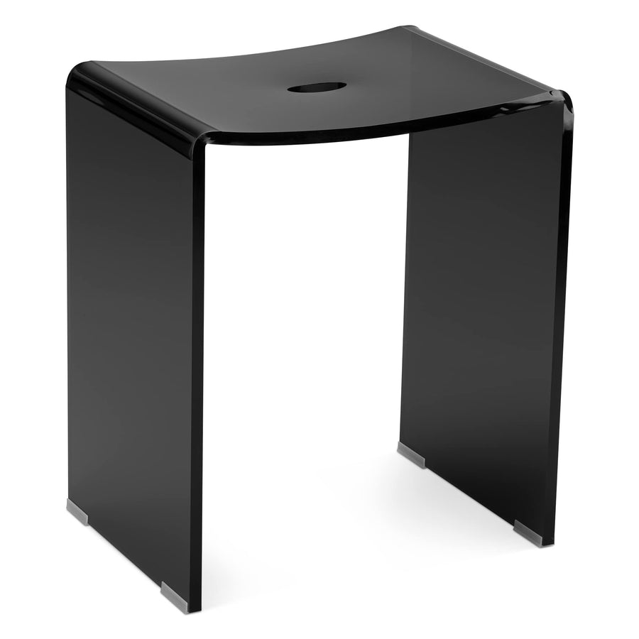 Navaris Tabouret de Douche – Siège en Acrylique 43,5 x 37 x 28 cm capacité maximale 100 kg – Tabouret antidérapant pour Salon Cuisine Couloir